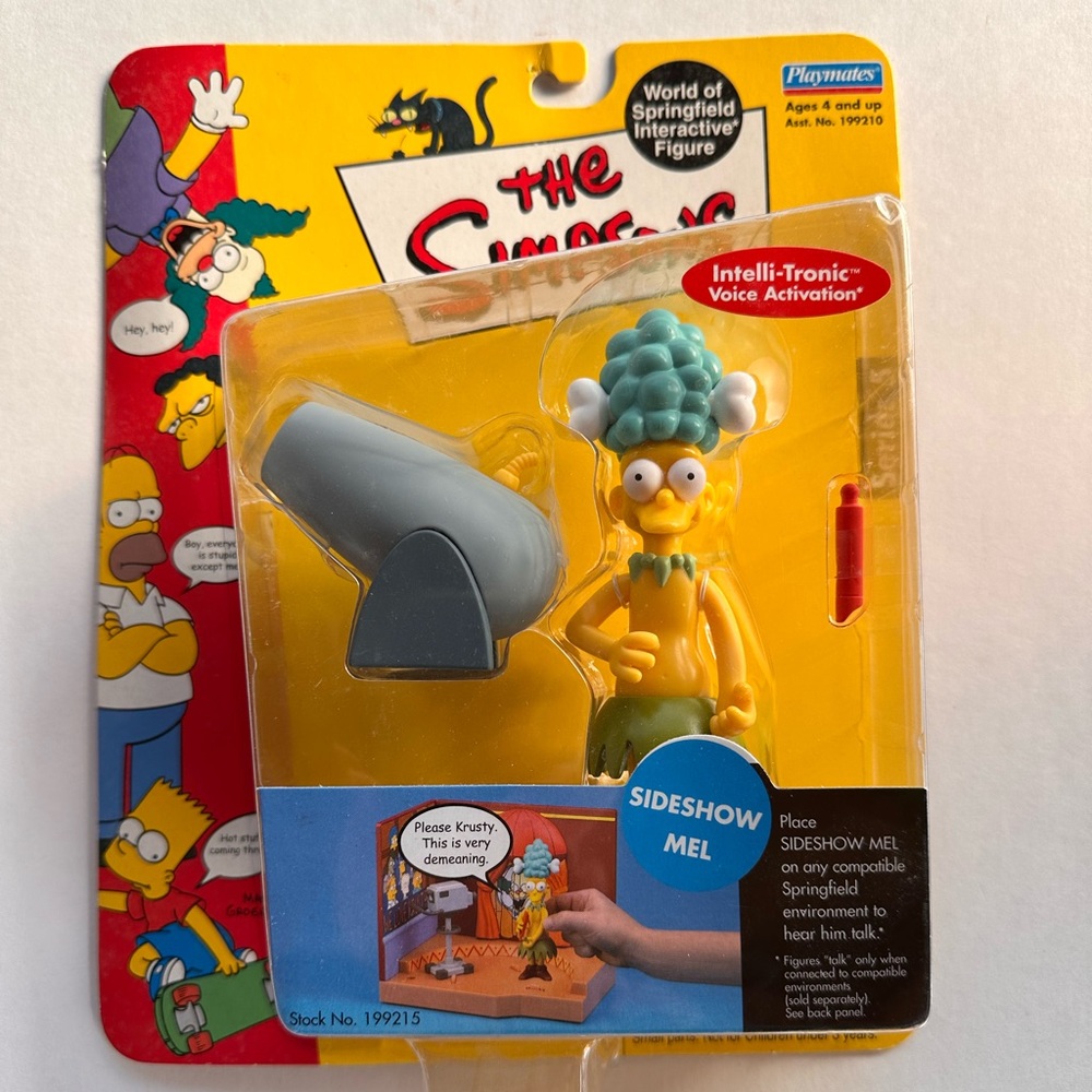 Playmates Toys The Simpsons Series 5 Sideshow Mel Interactive Figure